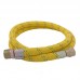 Conector Flexible 1/2" x 3/8" Gas Pvc Amarillo x1.20m