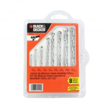 Kit Brocas BD0080CS Concreto 8 Piezas