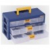 Organizador Con Gavetas 3X40 Azul Rimax