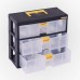 Organizador Modular 3x80 Gavetas Negro