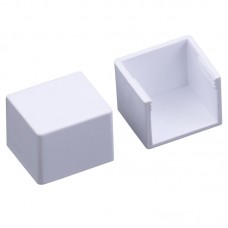 Tapa Final 12 x 9 mm Pvc Blanco