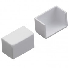 Tapa Final 22 x 15 mm Pvc Blanco