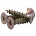 Tornillo Avellanado 10 mm x 1" Phillips Aglomerado Irizado x100und